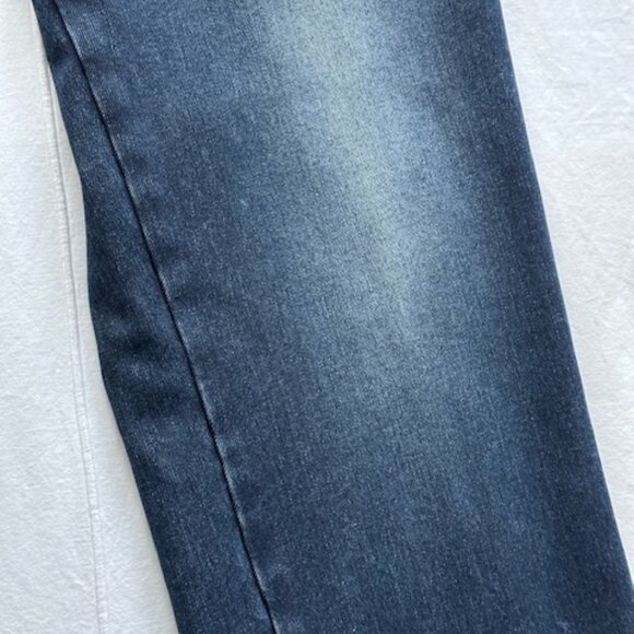 Luigi Borrelli Napoli Slim-Fit Deep Medium Blue Denim Jeans 34 - Picture 6 of 14